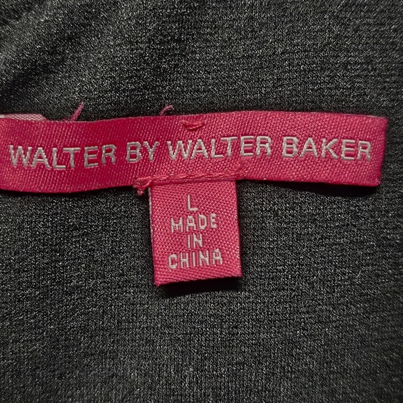 Walter by Walter Baker Little Black Dress with Mesh Cutouts size Large - Picture 7 of 9